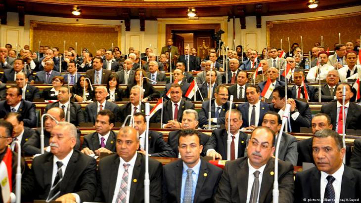 Political representatives of the Egyptian parliament in session, Cairo (photo: dpa/picture-alliance)