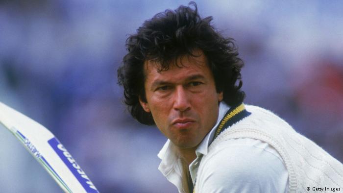 Imran Khan playing cricket (photo: Getty Images)