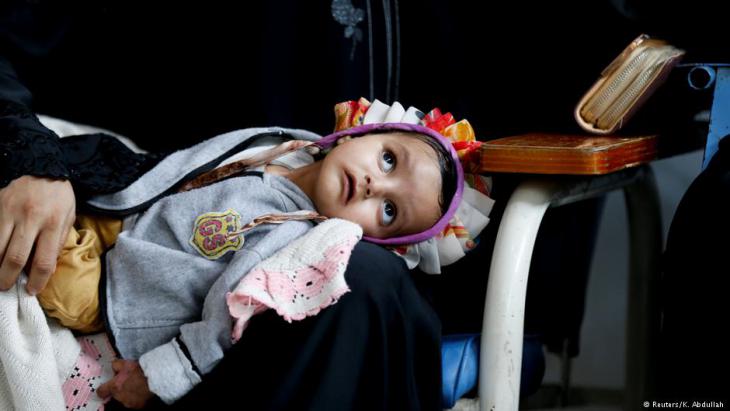 Child in the cancer clinic in Sanaa (photo: Reuters/K. Abdullah)