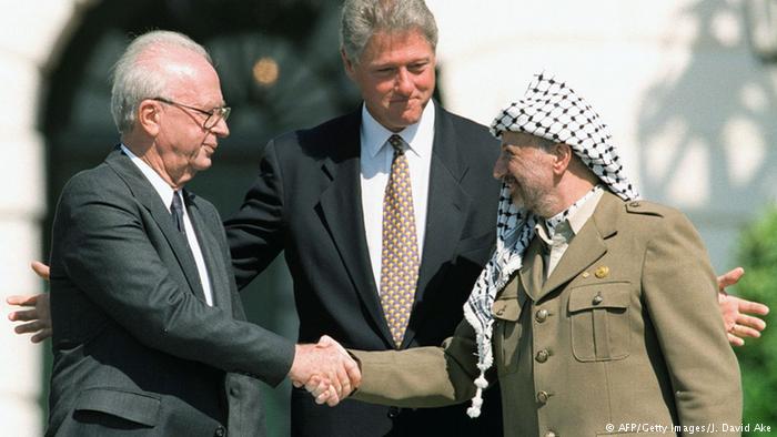 اتفاقية أوسلو للسلام في الشرق الأوسط - أبرز الداعمين والمعترضين: ، إسرائيل ، فلسطين