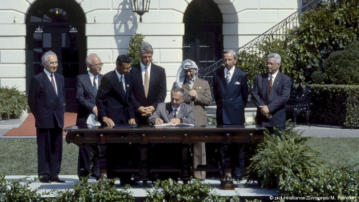 اتفاقية أوسلو للسلام في الشرق الأوسط - أبرز الداعمين والمعترضين: ، إسرائيل ، فلسطين