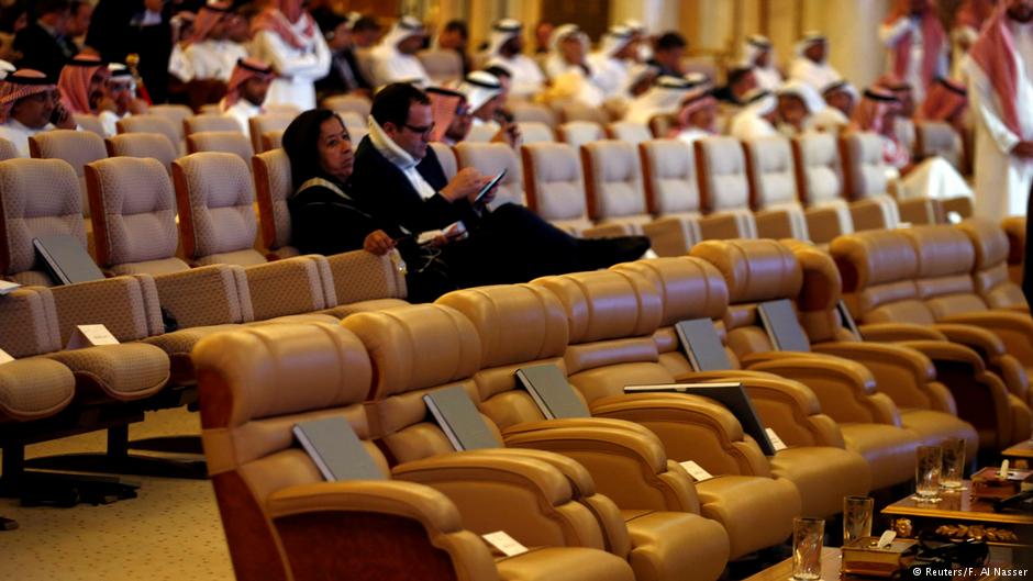 Seats remained unfilled as western stakeholders protesting the murder of Jamal Khashoggi boycotted the Future Investment Initiative conference in Riyadh on 23 October 2018 (photo: Reuters/F. Al Nasser)