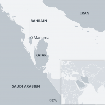 Map of Qatar and the neighbouring Gulf states (source: DW)