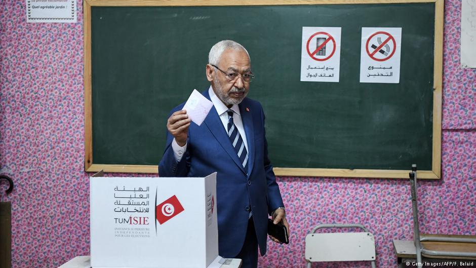 رئيس حركة النهضة التونسية راشد الغنوشي.
