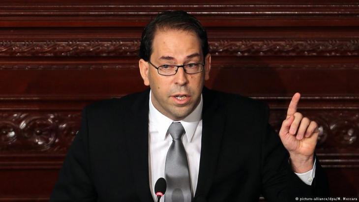 Tunisiaʹs Prime Minister Youssef Chahed (photo: picture-alliance/dpa)