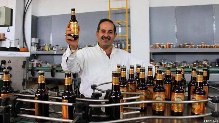 Nadim Khoury, founder and owner of Taybeh, the first brewery in the Palestinian Territories (photo: DW/Jamal Saad)