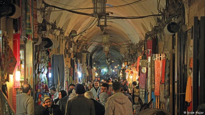 Aleppo's bazaar before the war (photo: Issam Hajjar)
