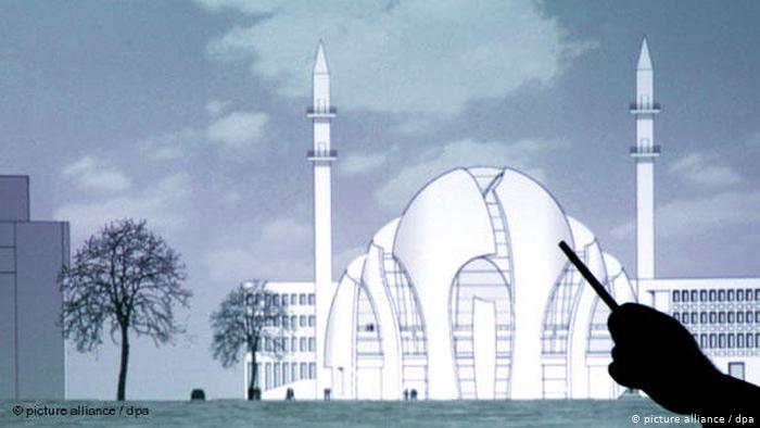 Model of the mosque in a presentation (photo: picture-alliance/dpa)
