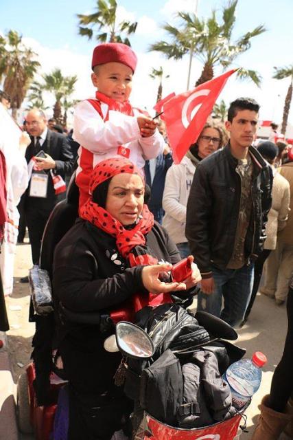 Protest in Tunis in spring 2012 against the conservative Islamic Ennahda party (photo: Aya Chebbi)