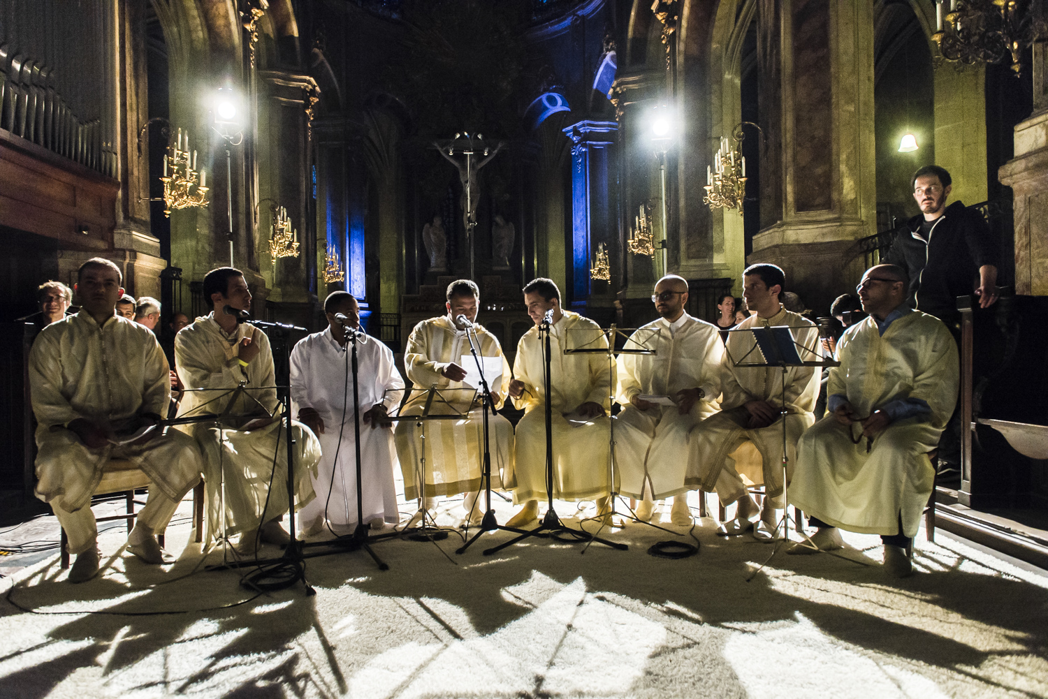 The international Sufi association Alawiyya performs Sufi chants during the inaugural event on 29 May 2016 (photo: Jan Schmidt-Whitley / Le Pictorium)