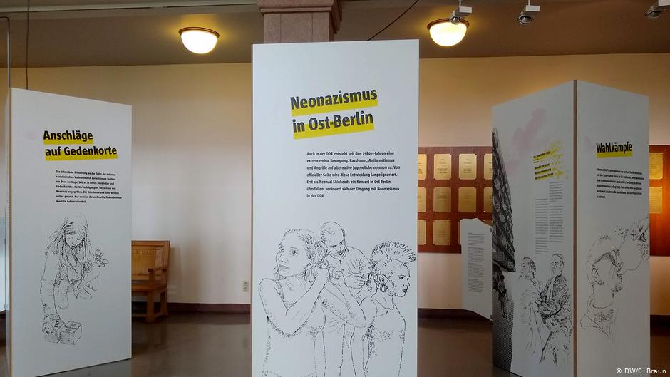 لوحات من معرض نويكولن- برلين "باستمرار! يمينيون متطرفون والمواجهة المضادة في برلين منذ 1945"