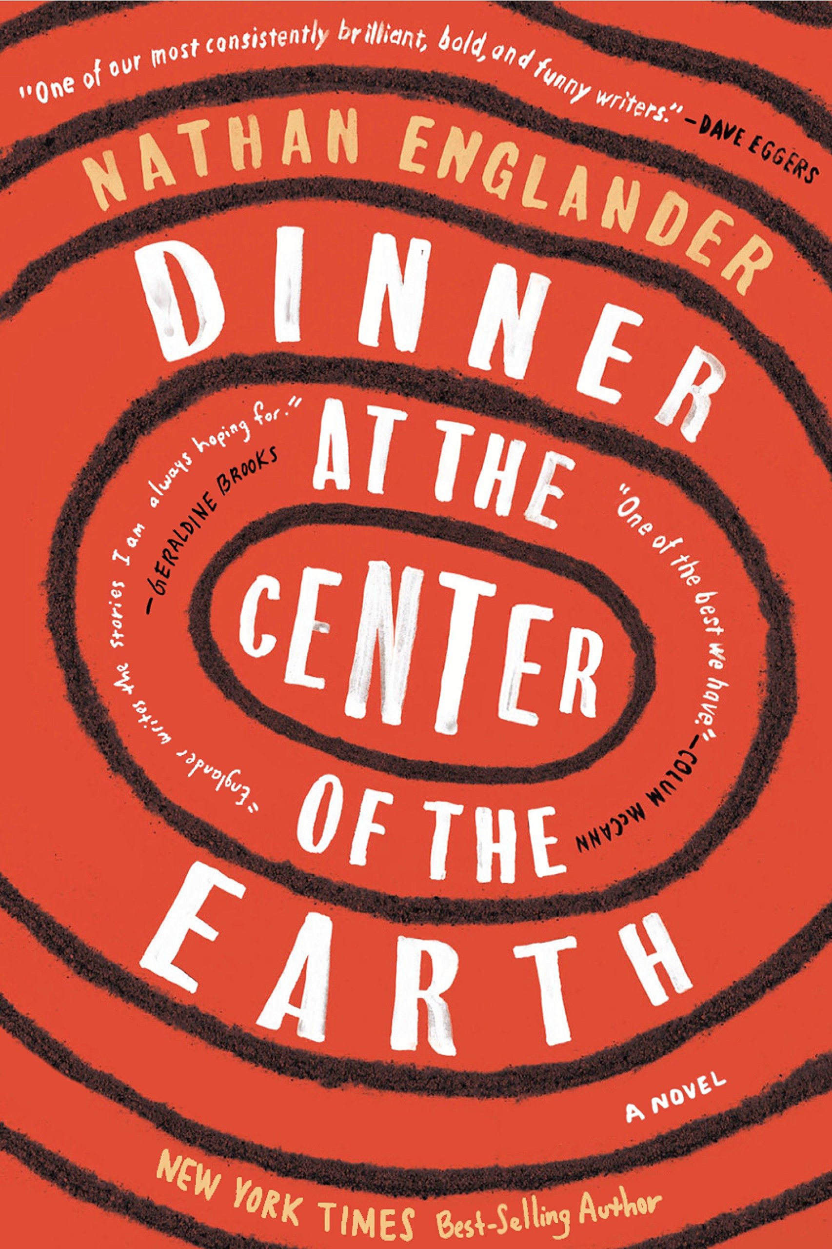 Cover of Nathan Englanderʹs " Dinner at the Centre of the Earth" (published by Knopf)