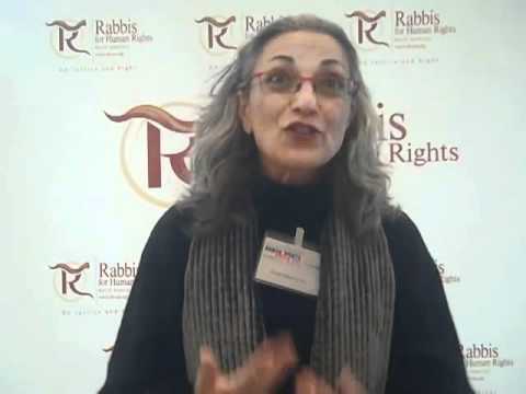 Rabbi Nava Hefetz from the Rabbis for Human Rights initiative (source: YouTube)