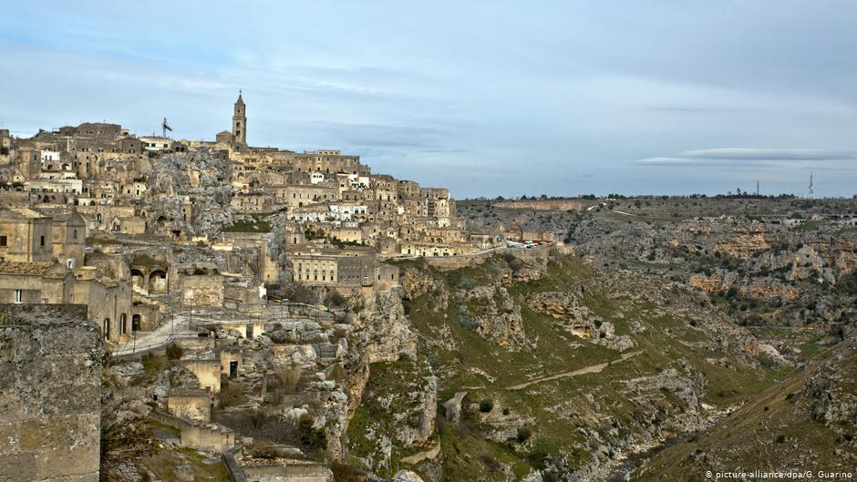 منظر لمدينة ماتيرا الإيطالية الجنوبية.  Foto: picture-alliance/dpa