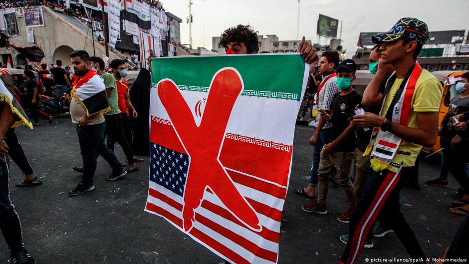 Anti-government protests in Baghdad on 03.11.2019 (photo: picture-alliance/dpa)