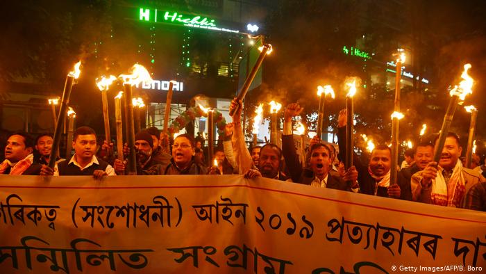 Protests in India against the amended citizenship law (photo: AFP/Getty Images)
