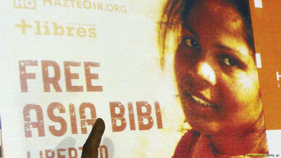 Kampagne "Freiheit für Asia Bibi"; Quelle: AFP/Getty Images//Arif Ali