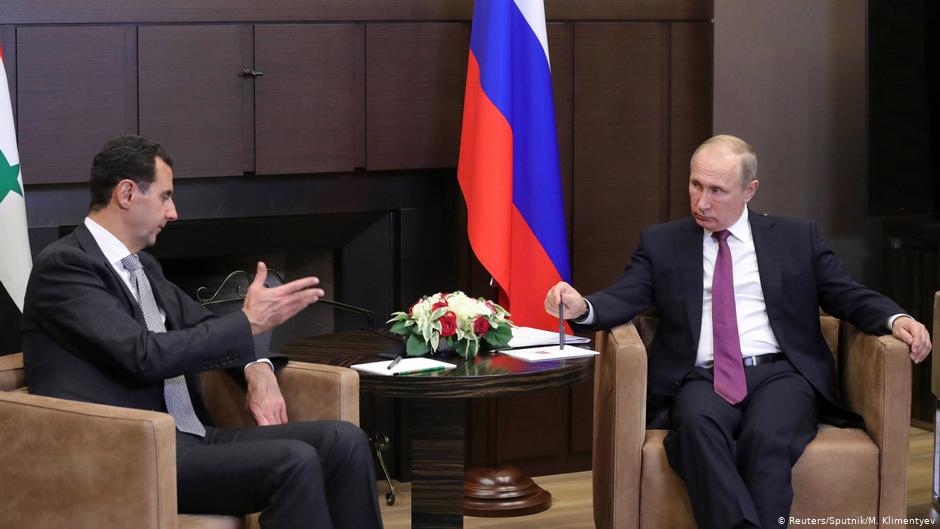 Der russische Präsident Putin gemensam mit dem syrischen Präsident Assad in Moskau; Foto: Reuters/Sputnik