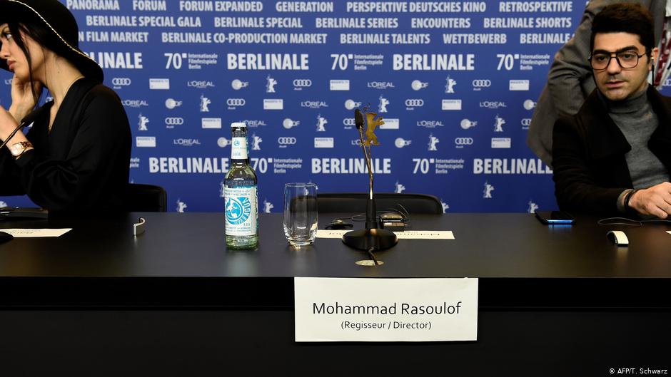 The director's empty chair at the 2020 Berlinale (photo: AFP)