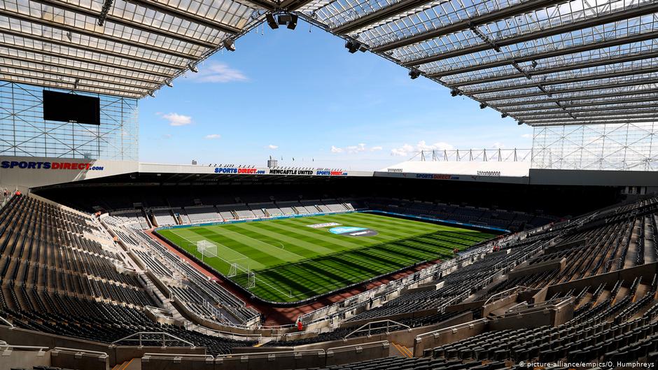 View of St. James Park football ground in Newcastle-upon-Tyne, UK (photo: picture-alliance/empics/O. Humphreys)