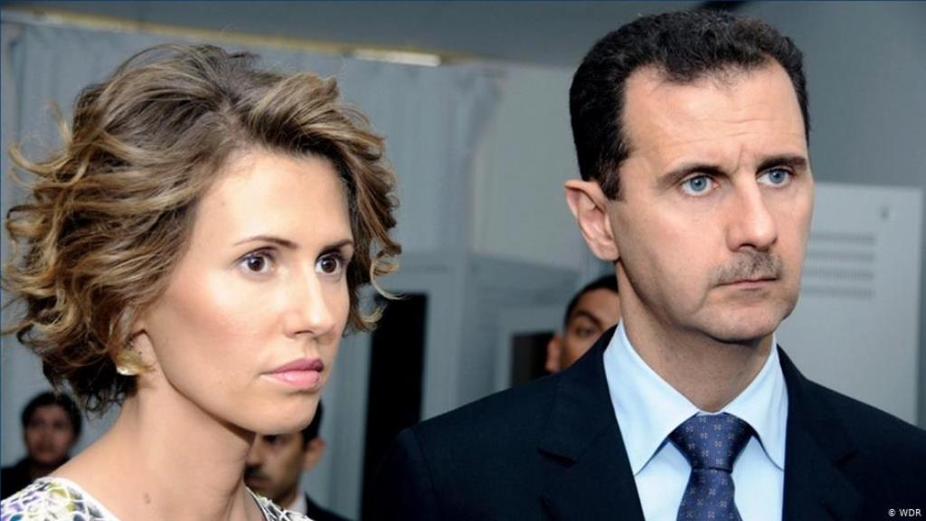 الرئبس السوري بشار الأسد وزوجته أسماء. Foto: WDR 