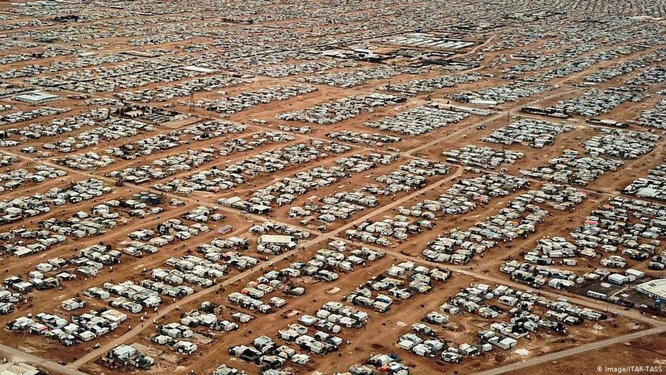 مخيم الزعتري في شمال الأردن ثاني أكبر مخيم للاجئين في العالم. Foto: Imago/Itar-Tass