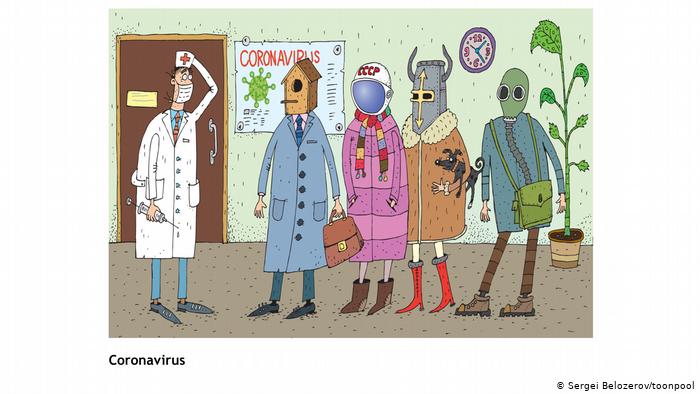 Coronavirus cartoon (Sergei Belozerov/toonpool, Russia)