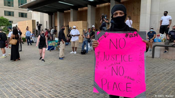 Protests in USA following the death of George Floyd (photo: DW/C. Bleiker)