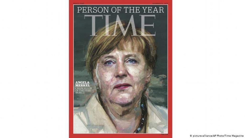 Angela Merkel on the cover of Time Magazine, 2015 (photo: picture-alliance/AP Photo/Time Magazine)