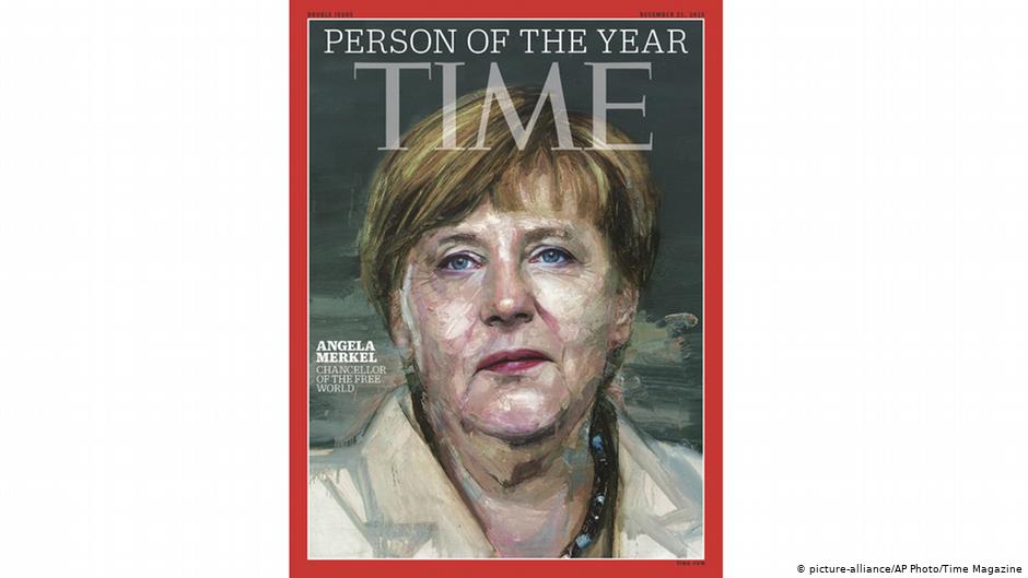 Das Magazin "Time" kürte Merkel 2015 zur "Person des Jahres"; Foto: picture-alliance/AP/Time Magazine