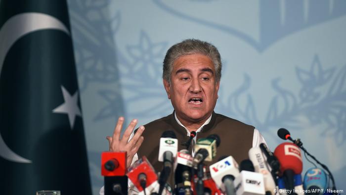 وزيرُ الخارجيةِ الباكستاني شاه محمود قريشي.  (photo: Getty Images/AFP/F. Naeem)