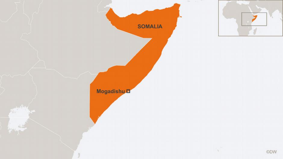 Map of Somalia (source: DW)