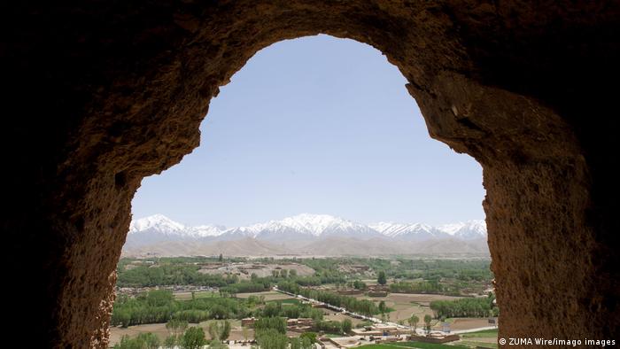 Destruction of Buddha statues in Bamiyan | View out from one of the former Buddha alcoves