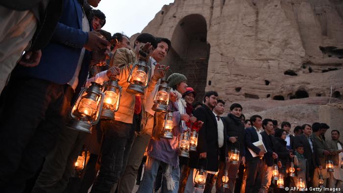 Afghanistan ceremony | "A night with Buddha" in Bamiyan Valley