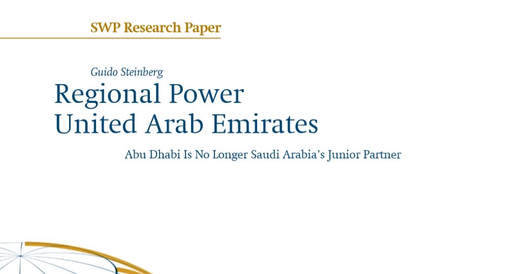  SWP study Regional Power United Arab Emirates (photo: Stiftung Wissenschaft und Politik)