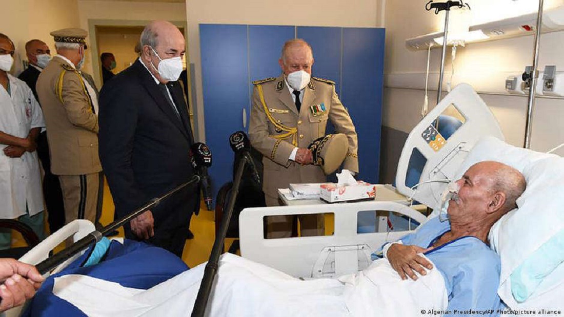 Brahim Ghali in hospital in Algiers.