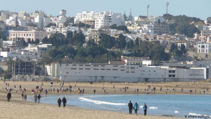 View of the city of Tangier from the beach (photo: Siham Ouchtou)
