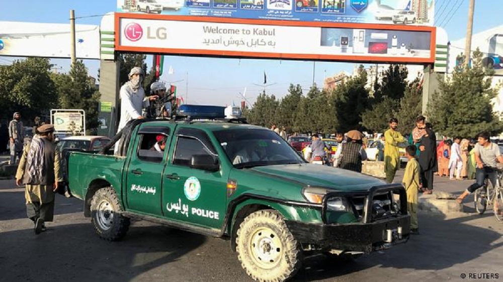  Polizeifahrzeug in den Händen der Taliban. (Foto: Reuters)