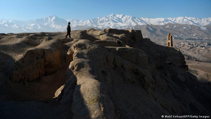 Blick auf Shahr-e-Gholghola. die archäologische Stätte Bamiyan