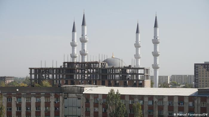 Mosque under construction in the Kyrgyz capital Bishkek