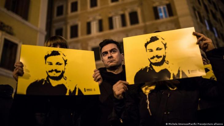 Demonstrators in Rome again demanded answers on the fourth anniversary of Giulio Regeni's murder in January 2020 (photo: Michelle Amoruso /Pacific Press/picturealliance)