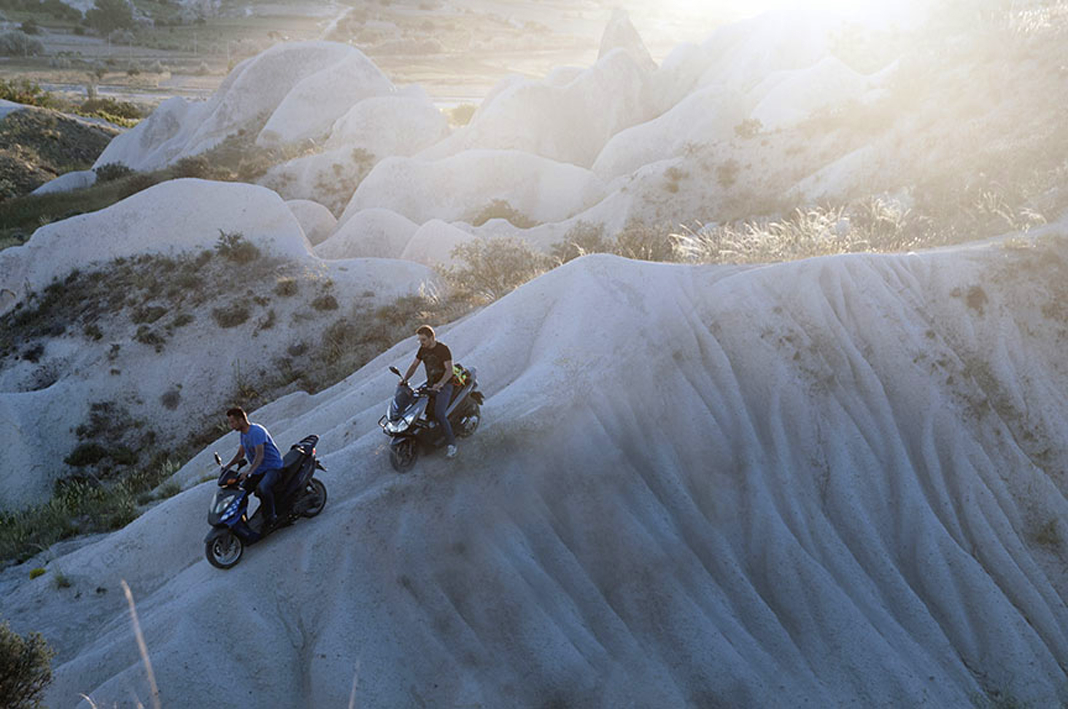 descend a hillside in Cappadocia (photo: Sugato Mukherjee)