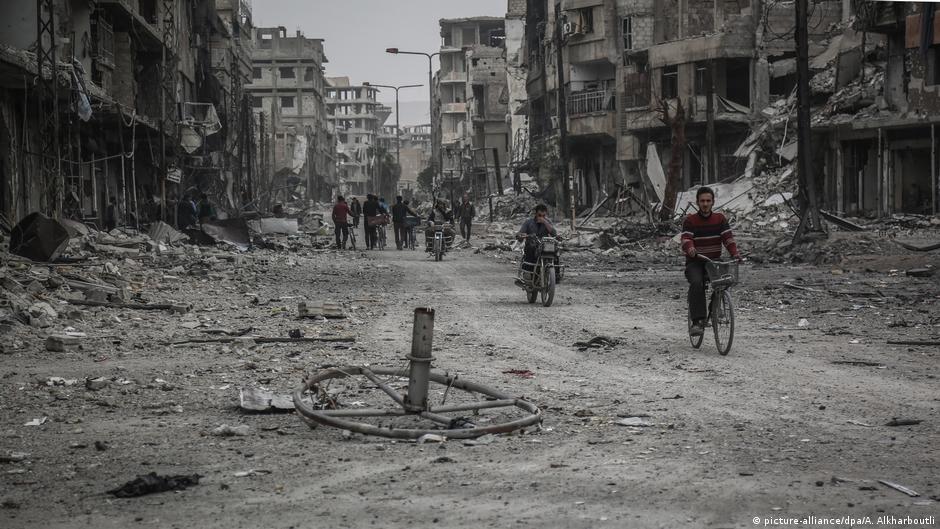 Archivbild, Explosion in Syrien, Damaskus; Foto:picture-alliance/dpa/A. Alkharbouti