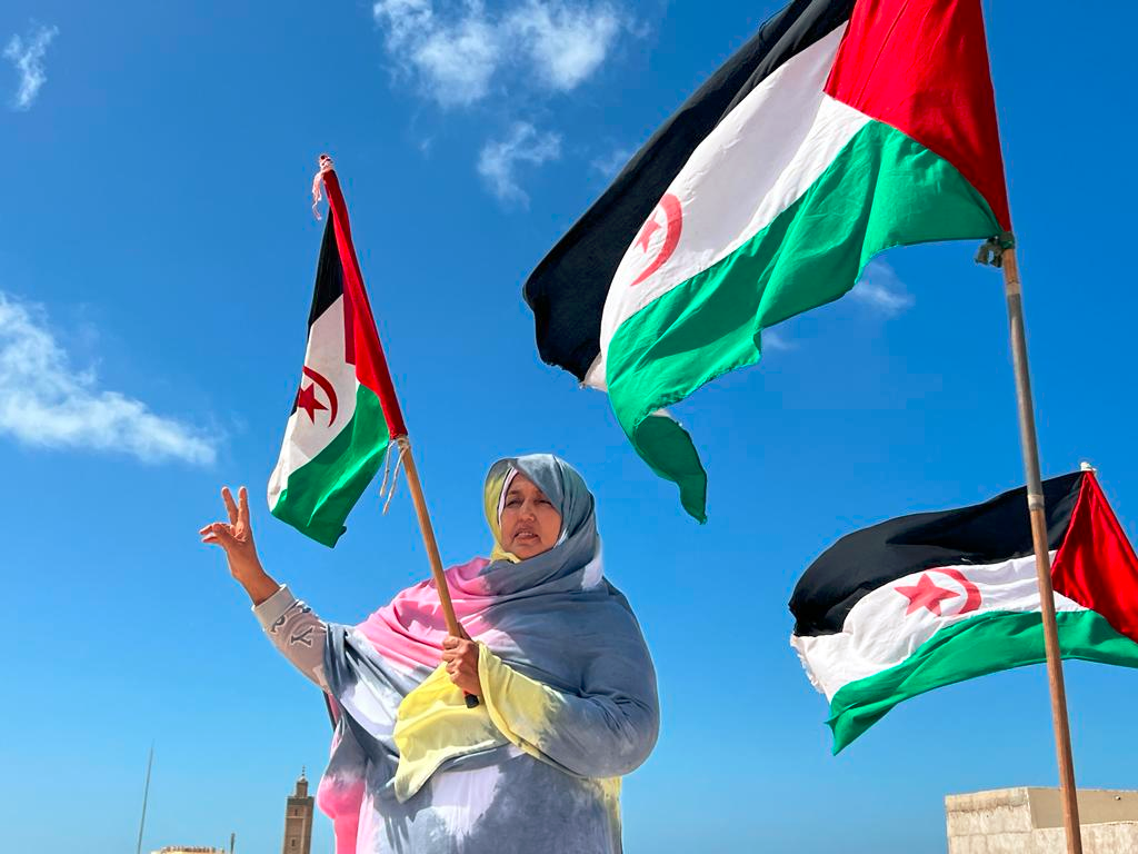 "Ich engagiere mich seit 2005 in der friedlichen Intifada der Freiheit und Unabhängigkeit. Aber was ich tue, ist nichts Besonderes, sondern das, was die meisten sahrauischen Frauen tun: Sich der Unterdrückung und Besatzung gewaltfrei zu widersetzen."