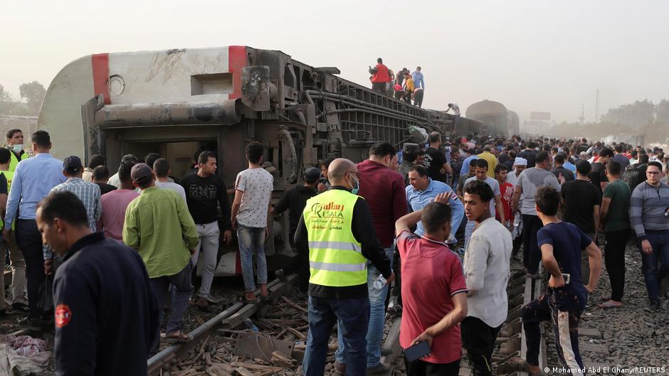 Train accident near Cairo in 2021 (photo: Mohammed Abdel Ghani/Reuters)