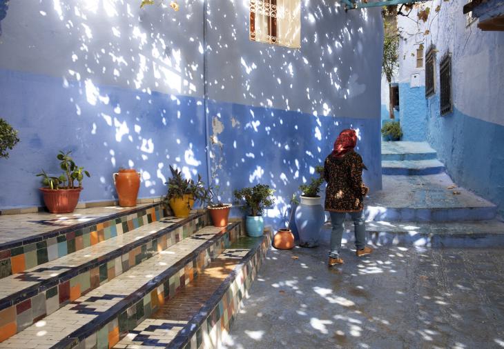 مدينة شفشاون - لؤلؤة زرقاء مغربية  01 Chefchaouen Moroccos Blue Pearl Photo Sugato Mukherjee