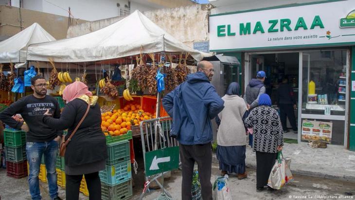 Markt in Tunis; Foto: picture-alliance