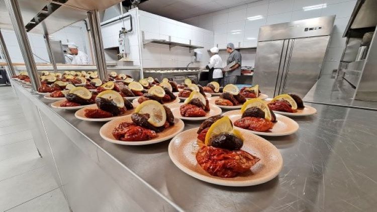 Plating up at Gaziantep's Academy of Culinary Arts (photo: Rainer Hermann)