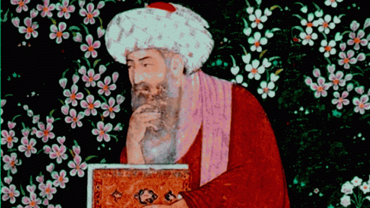 Historische Zeichnung des islamischen Mystikers Ibn Arabi; Foto: Arab48