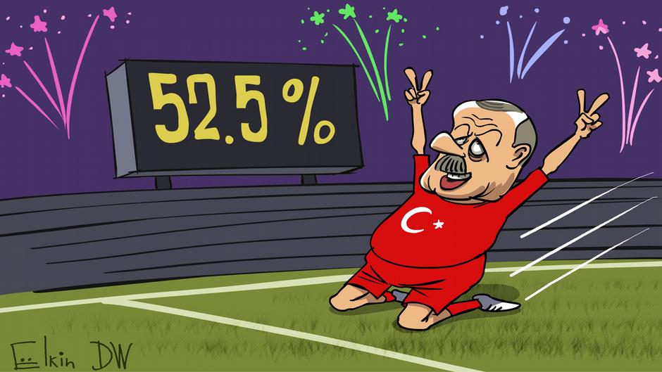إردوغان يعلن فوزه في الانتخابات البرلمانية والرئاسية 2018. Erdogan erklärt Sieg bei Parlaments und Präsidentschaftswahlen 2018 Bild-Rechte DW